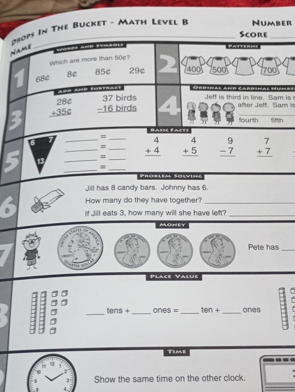 Drops In The Bucket Level B Math Grade 2 - Picture 13 of 16